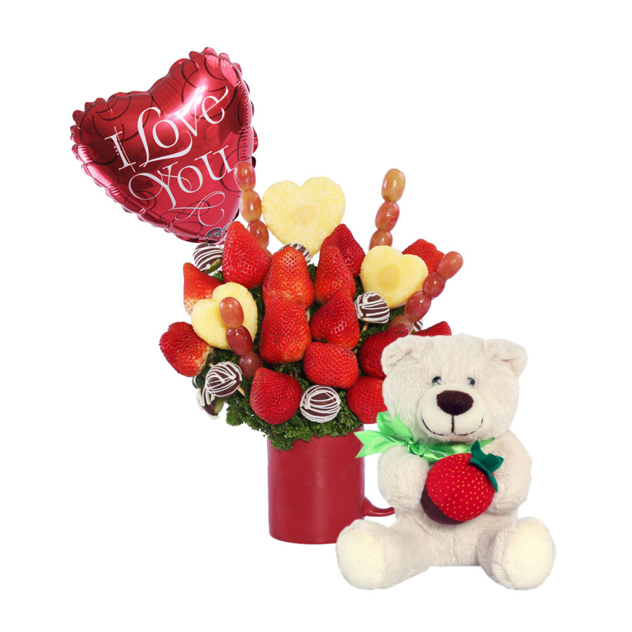 Hearty Berries  Teddy Bear Bundle | Fruiquet